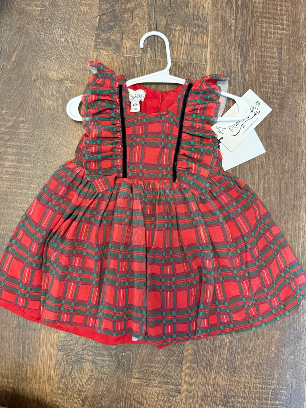Pippa & Julie Red Girls Dress